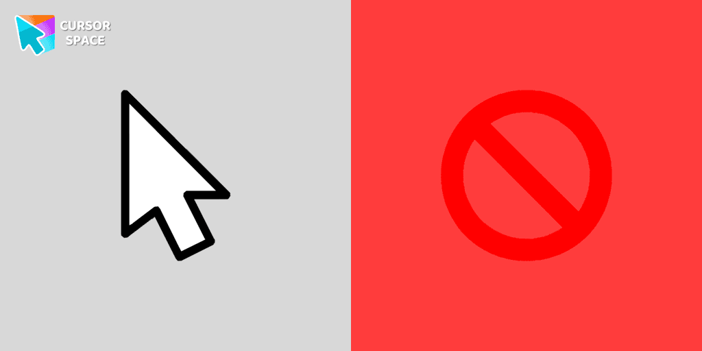 Forbidden Pointer cursor prank cursor pack